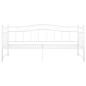 Preview: Ausziehsofa Bettgestell Weiß Metall 90x200 cm