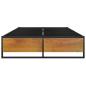 Preview: Bettgestell Schwarz Metall 120x200 cm