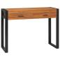 Preview: ARDEBO.de - Schreibtisch mit 2 Schubladen 100x40x75 cm Teakholz
