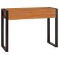 Preview: Schreibtisch mit 2 Schubladen 100x40x75 cm Teakholz