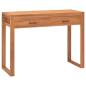 Preview: ARDEBO.de - Schreibtisch mit 2 Schubladen 100x40x75 cm Teakholz