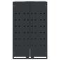 Preview: Mülltonnenbox für 5 Tonnen Anthrazit 345x79x117 cm Stahl