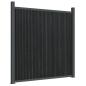 Preview: Zaunelement Grau 1045x186 cm WPC
