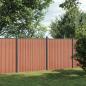 Preview: Zaunelement Braun 353x186 cm WPC