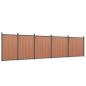 Preview: Zaunelement Braun 872x186 cm WPC