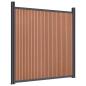 Preview: Zaunelement Braun 872x186 cm WPC