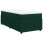 Preview: Boxspringbett mit Matratze Dunkelgrün 80x200 cm Samt