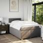 Preview: Boxspringbett mit Matratze Taupe 120x190 cm Stoff