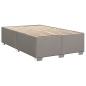 Preview: Boxspringbett mit Matratze Taupe 120x190 cm Stoff