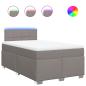 Preview: Boxspringbett mit Matratze Taupe 120x200 cm Stoff