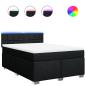 Preview: Boxspringbett mit Matratze Schwarz 160x200 cm Stoff