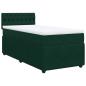 Preview: Boxspringbett mit Matratze Dunkelgrün 80x200 cm Samt