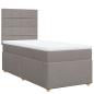 Preview: Boxspringbett mit Matratze Taupe 80x200 cm Stoff