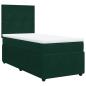 Preview: Boxspringbett mit Matratze Dunkelgrün 80x200 cm Samt