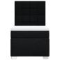 Preview: Boxspringbett mit Matratze Schwarz 80x200 cm Stoff