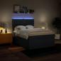 Preview: Boxspringbett mit Matratze Blau 140x200 cm Stoff