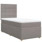 Preview: Boxspringbett mit Matratze Taupe 80x200 cm Stoff