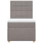 Preview: Boxspringbett mit Matratze Taupe 80x200 cm Stoff