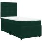 Preview: Boxspringbett mit Matratze Dunkelgrün 80x200 cm Samt