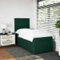 Preview: Boxspringbett mit Matratze Dunkelgrün 80x200 cm Samt