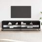 Preview: TV-Schrank Schwarz 180,5x40x46 cm Holzwerkstoff