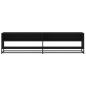 Preview: TV-Schrank Schwarz 180,5x40x46 cm Holzwerkstoff