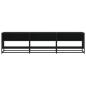 Preview: TV-Schrank Schwarz 180x40x46 cm Holzwerkstoff