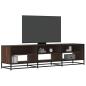 Preview: ARDEBO.de - TV-Schrank Braun Eichen-Optik 180x40x46 cm Holzwerkstoff
