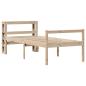 Preview: Seniorenbett mit Kopfteil 75x190 cm Massivholz Kiefer