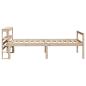 Preview: Seniorenbett mit Kopfteil 75x190 cm Massivholz Kiefer
