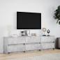 Preview: TV-Schrank mit LED-Beleuchtung Betongrau 180x34x50 cm