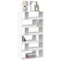 Preview: ARDEBO.de - B?cherregal Wei? 100x33x187,5 cm Holzwerkstoff