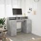 Preview: LED-Schreibtisch Betongrau 120x55x91 cm Holzwerkstoff