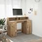 Preview: ARDEBO.de - LED-Schreibtisch Artisan-Eiche 120x55x91 cm Holzwerkstoff