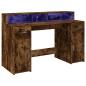 Preview: Desk Räuchereiche 140 x 55 x 91 cm Engineered wood