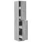 Preview: Apothekerschrank Grau Sonoma 30x41x174,5 cm Holzwerkstoff