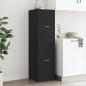 Preview: Apothekerschrank Schwarz 40x41x144,5 cm Holzwerkstoff