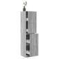 Preview: ARDEBO.de - Apothekerschrank Grau Sonoma 40x41x174,5 cm Holzwerkstoff
