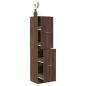 Preview: ARDEBO.de - Apothekerschrank Eichen-Optik 40x41x174,5 cm Holzwerkstoff