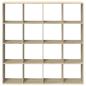 Preview: Bücherregal Sonoma-Eiche 137,5x29x137,5 cm Holzwerkstoff