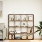 Preview: B?cherregal R?uchereiche 137,5x29x137,5 cm Holzwerkstoff