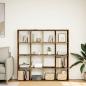 Preview: B?cherregal Altholz-Optik 137,5x29x137,5 cm Holzwerkstoff