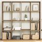 Preview: ARDEBO.de - Bücherregal Artisan-Eiche 137,5x29x137,5 cm Holzwerkstoff