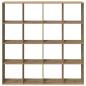 Preview: Bücherregal Artisan-Eiche 137,5x29x137,5 cm Holzwerkstoff
