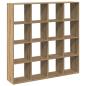 Preview: Bücherregal Artisan-Eiche 137,5x29x137,5 cm Holzwerkstoff