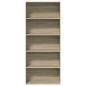 Preview: Bücherregal Sonoma-Eiche 80x30x189 cm Holzwerkstoff