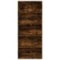 Preview: Bücherregal Räuchereiche 80x30x189 cm Holzwerkstoff