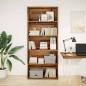 Preview: ARDEBO.de - Bücherregal Altholz-Optik 80x30x189 cm Holzwerkstoff