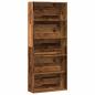 Preview: Bücherregal Altholz-Optik 80x30x189 cm Holzwerkstoff
