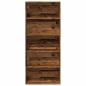 Preview: Bücherregal Altholz-Optik 80x30x189 cm Holzwerkstoff